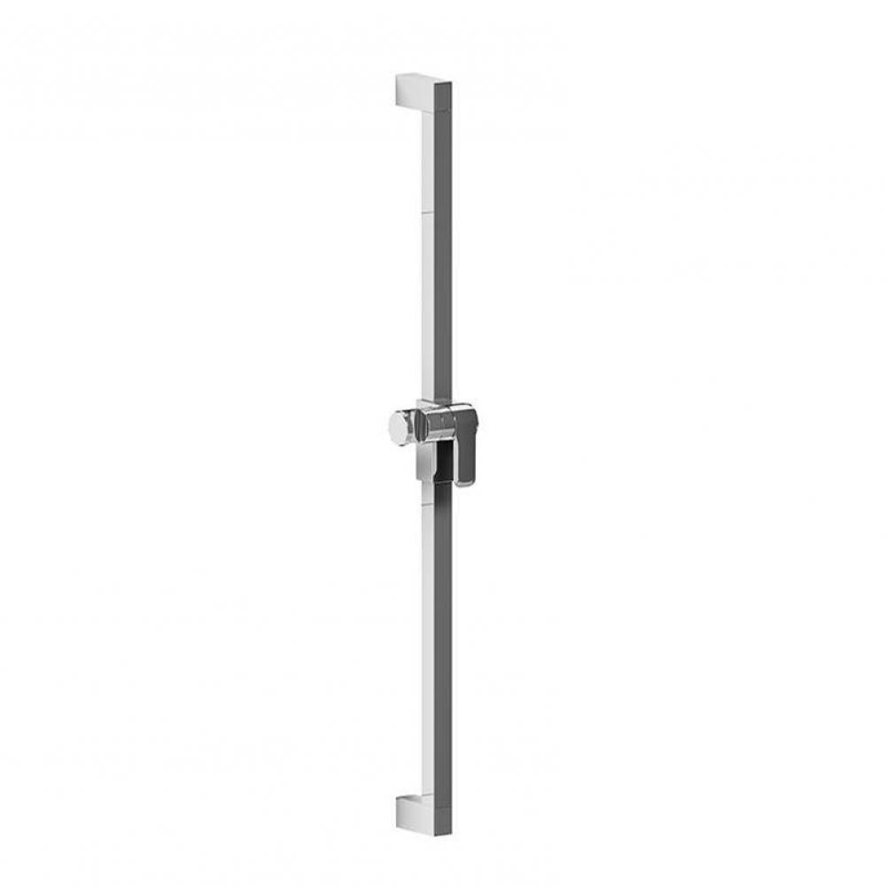 Square shower rail