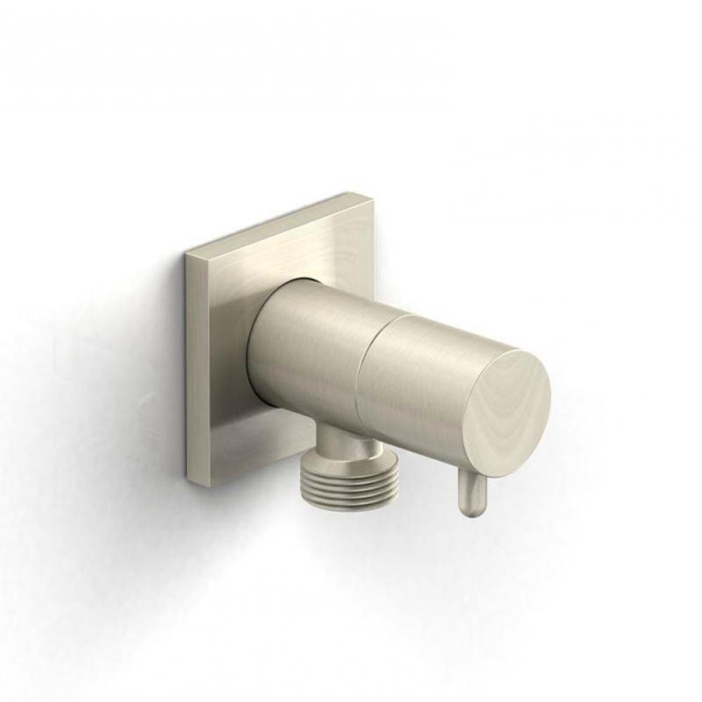 Elbow supply with shut-off valve