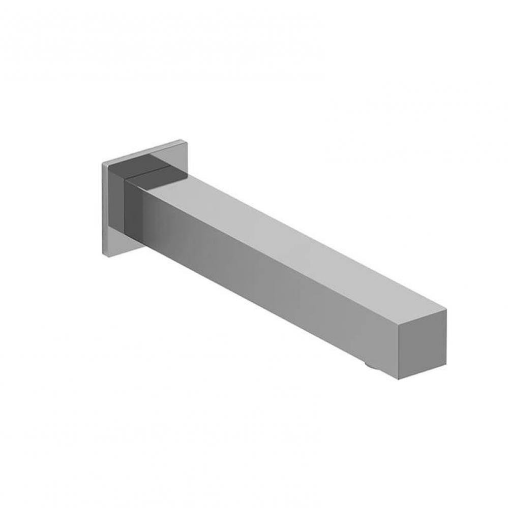 Square wall-mount tub spout