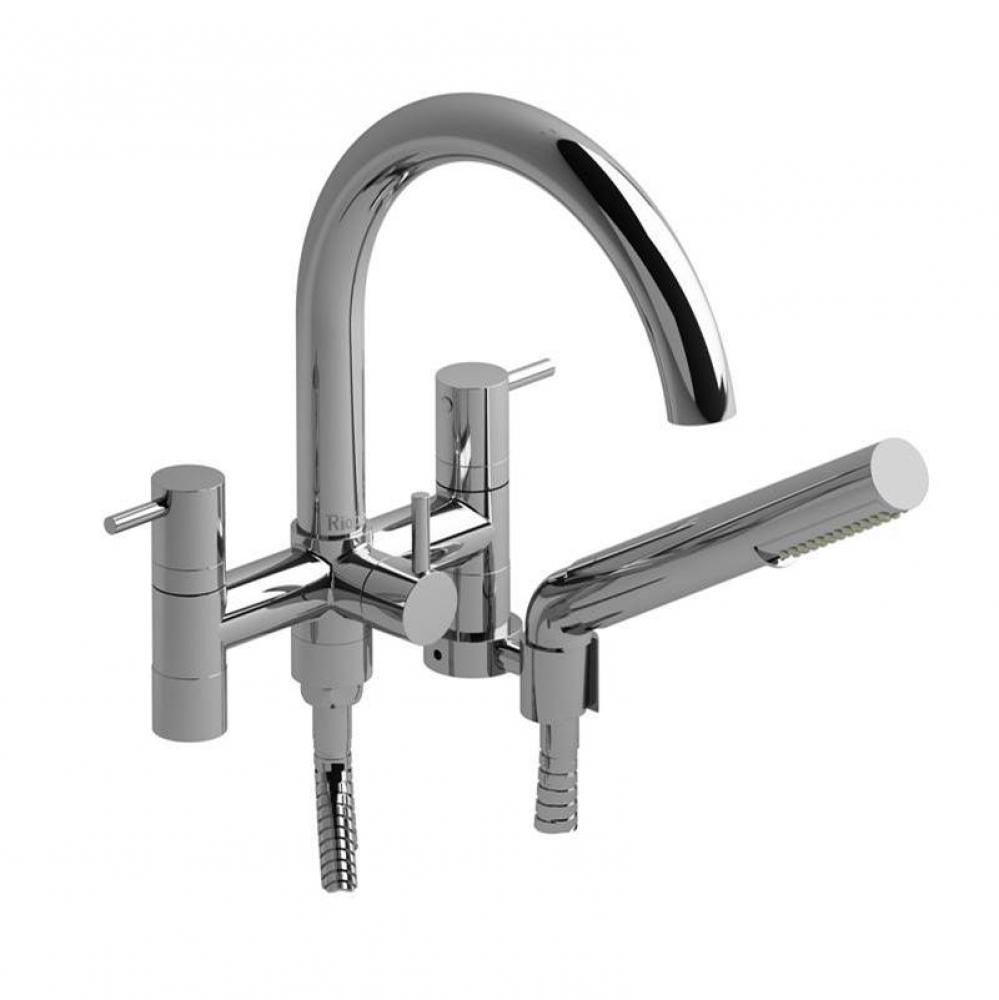 6'' tub filler with hand shower