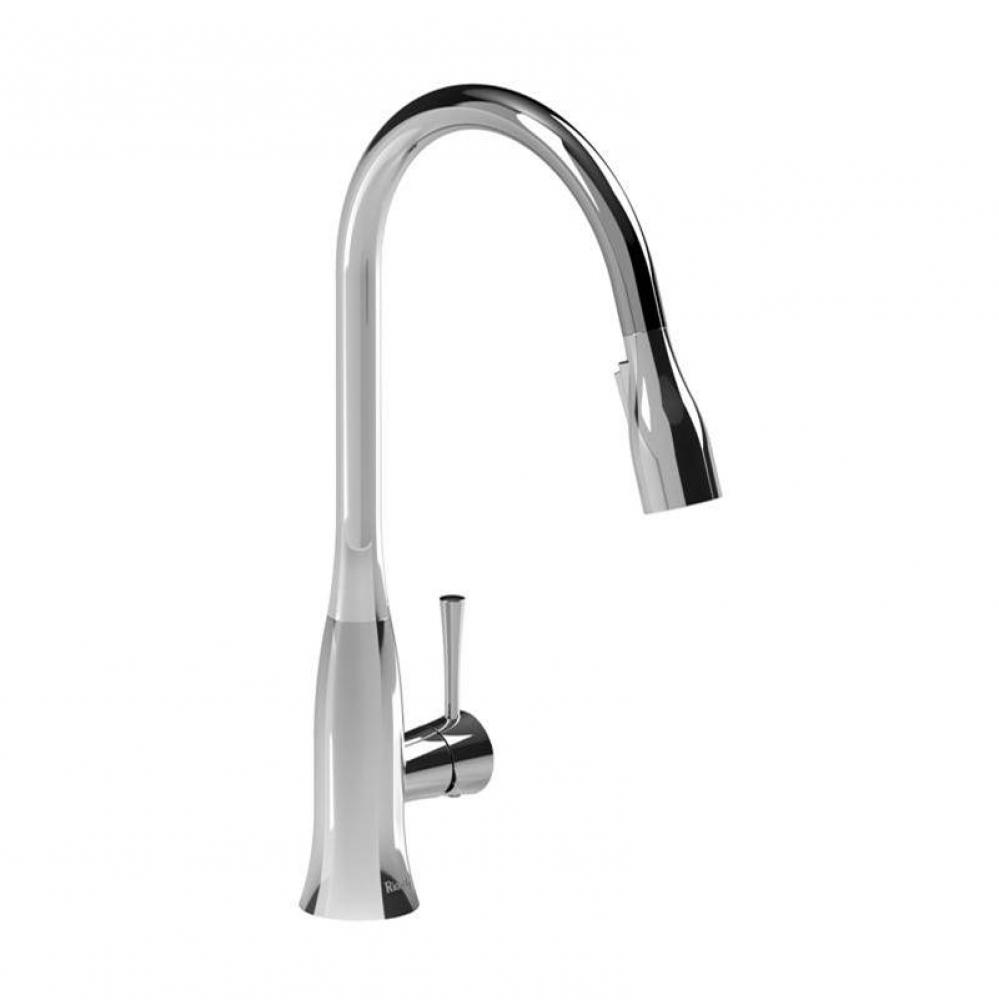 Edge kitchen faucet with spray