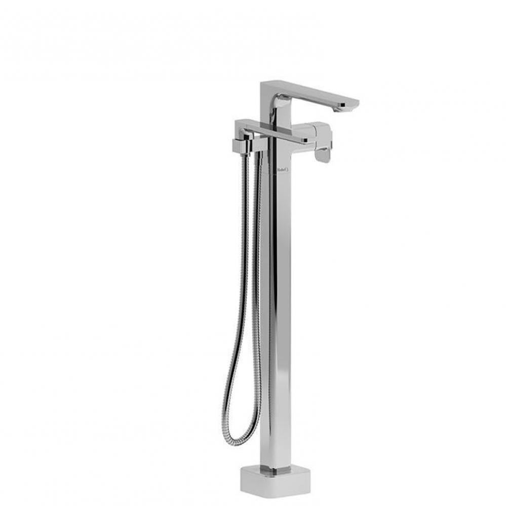 2-way Type T (thermostatic) coaxial floor-mount tub filler with hand shower