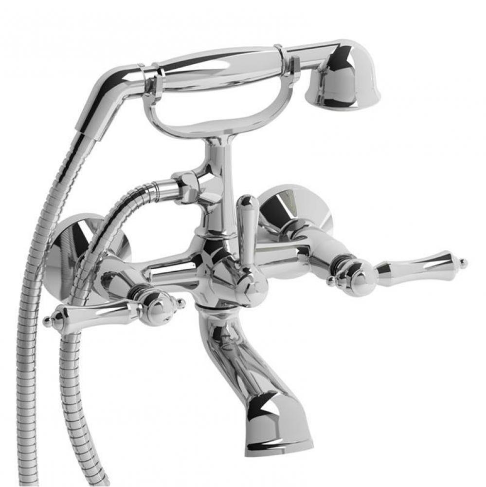 6'' tub filler with hand shower