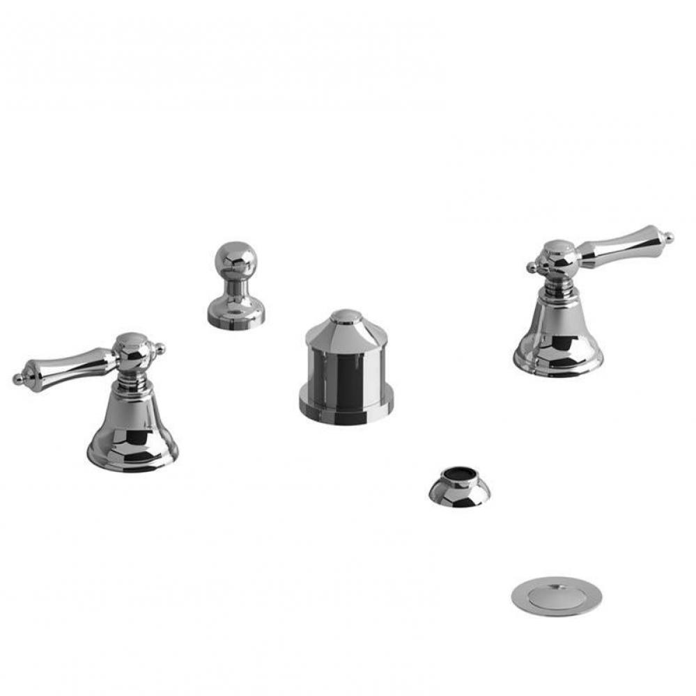 4-piece bidet faucet with integrated vacuum breaker