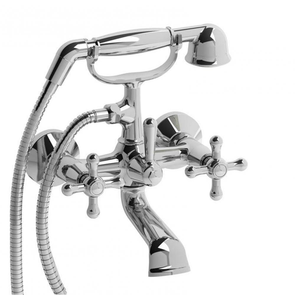 6'' tub filler with hand shower