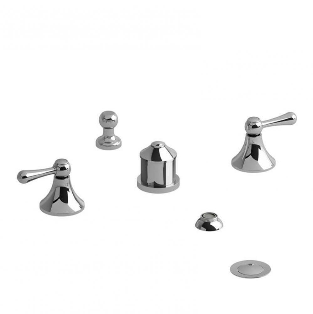 4-piece bidet faucet with integrated vacuum breaker