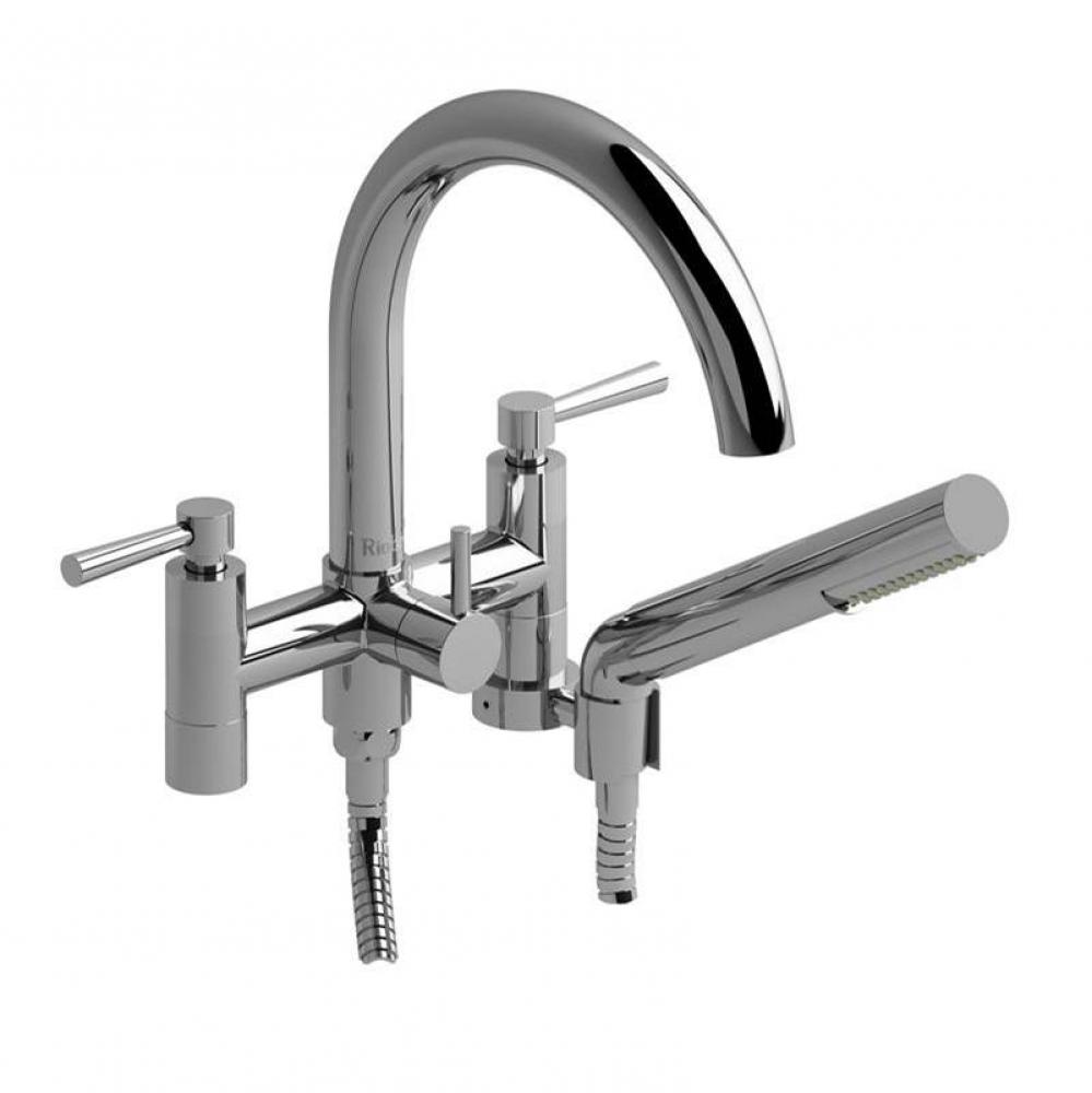 6'' tub filler with hand shower