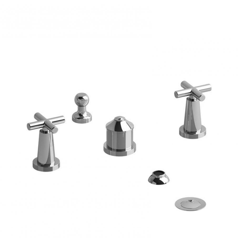 4-piece bidet faucet with integrated vacuum breaker