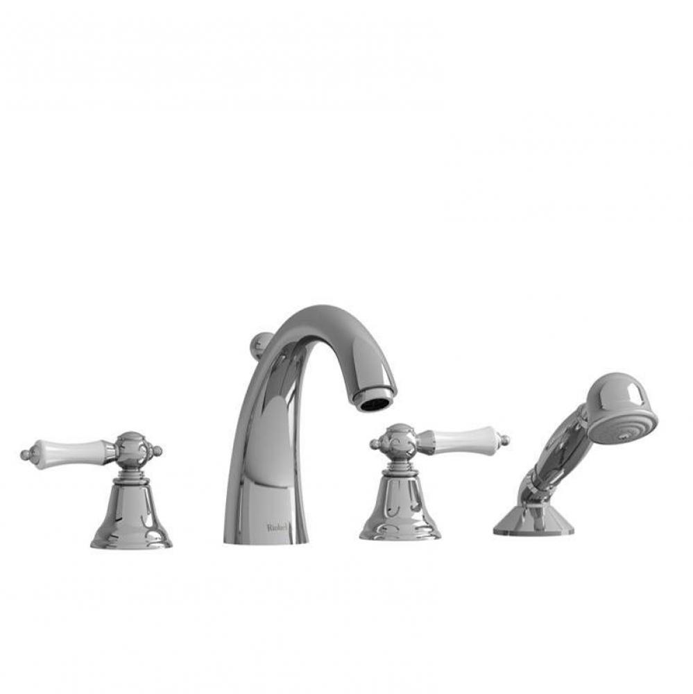 4-Piece Deck-Mount Tub Filler With Hand Shower