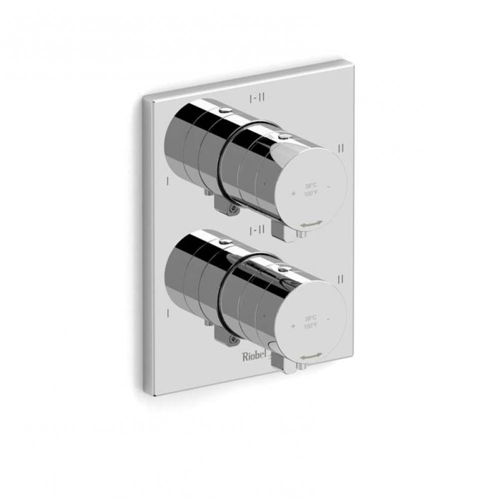 4-way Type T/P (thermostatic/pressure balance) coaxial valve trim