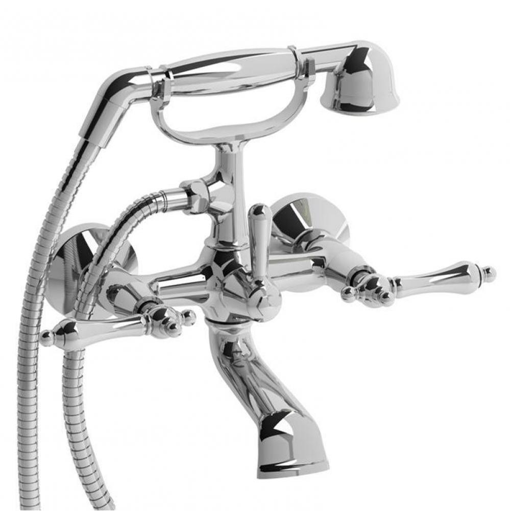 6'' tub filler with hand shower