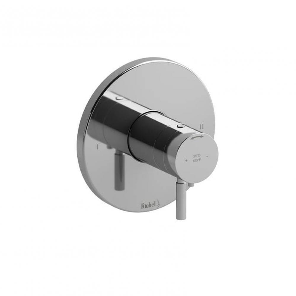 2-way no share Type T/P (thermostatic/pressure balance) coaxial valve trim