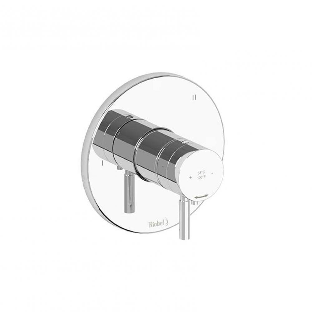 3-way no share Type T/P (thermostatic/pressure balance) coaxial valve trim