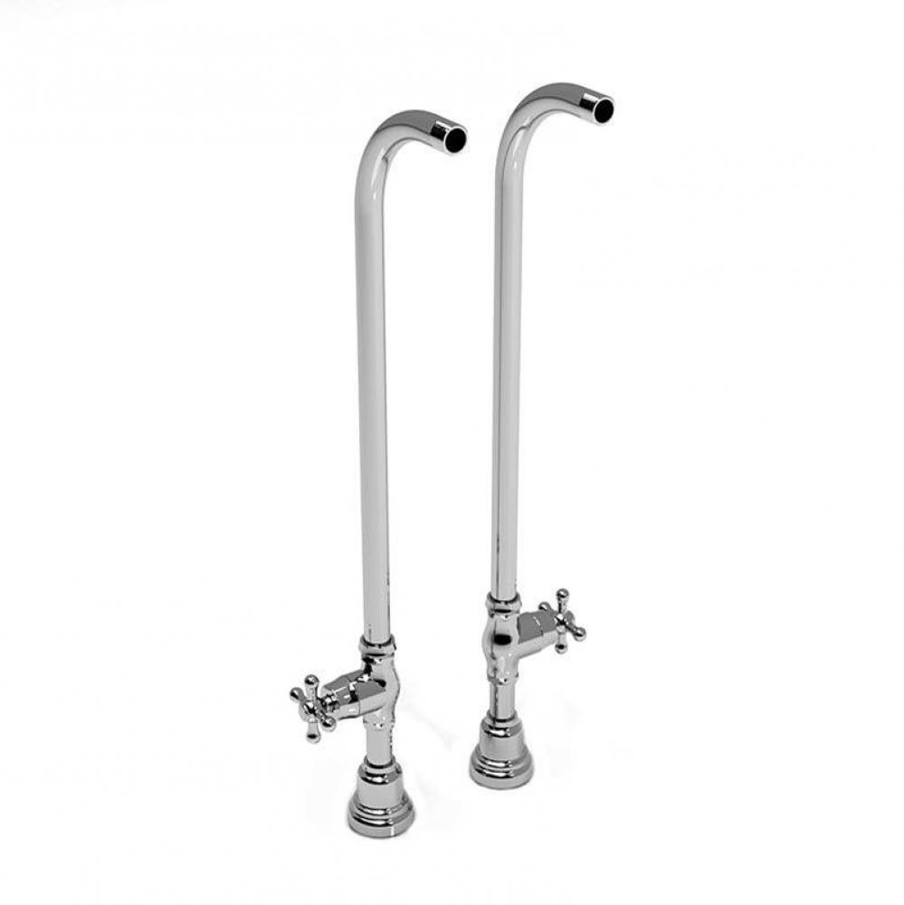 76 cm (30'') high floor riser pair with valve