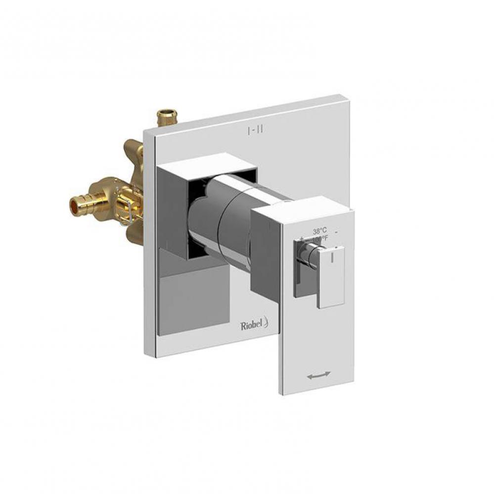 2-way Type T/P (thermostatic/pressure balance) coaxial complete valve PEX