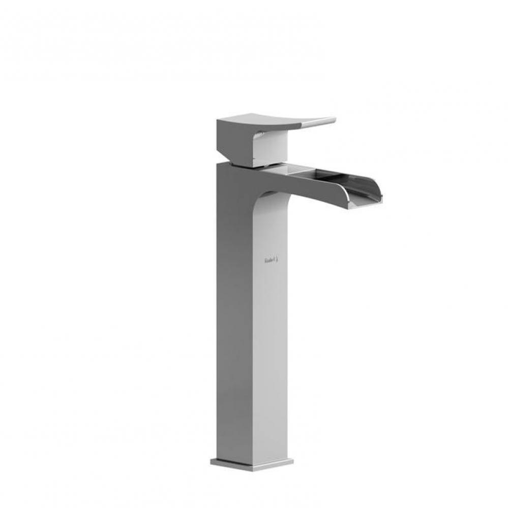 Single hole lavatory open spout faucet