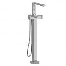 Riobel Canada TRF39C - 2-way Type T (thermostatic) coaxial floor-mount tub filler with hand shower trim