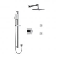 Riobel Canada KIT3545RFC-SPEX - Type T/P (thermostatic/pressure balance) 1/2'' coaxial 3-way system, hand shower rail, e