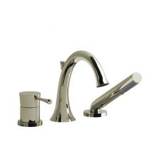 Riobel Canada TED10PN - 3-piece deck-mount tub filler with hand shower trim