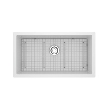 Riobel Canada FAUM3318WH - Fonsa™ 33'' Quartz Single Bowl Undermount Kitchen Sink