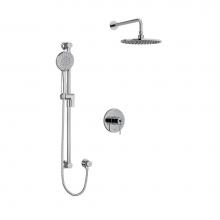 Riobel Canada KIT1623C - Type T/P (thermostatic/pressure balance) 1/2'' coaxial system with hand shower rail and