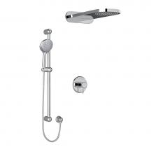 Riobel Canada KIT2745GNC - Type T/P (thermostatic/pressure balance) 1/2'' coaxial 3-way system with hand shower rai