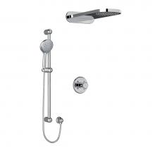 Riobel Canada KIT2745RT+C-EX - Type T/P (thermostatic/pressure balance) 1/2'' coaxial 3-way system with hand shower rai