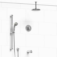 Riobel Canada KIT#1345GNC-6-SPEX - Type T/P (thermostatic/pressure balance) 1/2'' coaxial 3-way system with hand shower rai