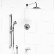 Riobel Canada KIT#1345GNC - Type T/P (thermostatic/pressure balance) 1/2'' coaxial 3-way system with hand shower rai