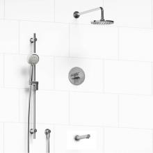 Riobel Canada KIT#1345PATMC-EX - Type T/P (thermostatic/pressure balance) 1/2'' coaxial 3-way system with hand shower rai