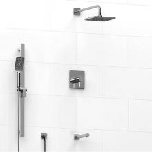 Riobel Canada KIT#1345PFTQC-EX - Type T/P (thermostatic/pressure balance) 1/2'' coaxial 3-way system with hand shower rai