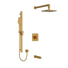 Riobel Canada KIT#1345PXTQBG-SPEX - Type T/P (thermostatic/pressure balance) 1/2'' coaxial 3-way system with hand shower rai