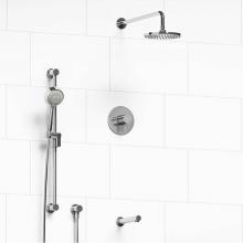 Riobel Canada KIT#1345SYTMC-EX - Type T/P (thermostatic/pressure balance) 1/2'' coaxial 3-way system with hand shower rai