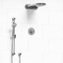 Riobel Canada KIT#2745CSTMC - Type T/P (thermostatic/pressure balance) 1/2'' coaxial 3-way system with hand shower rai