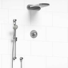 Riobel Canada KIT#2745EDTMC-EX - Type T/P (thermostatic/pressure balance) 1/2'' coaxial 3-way system with hand shower rai