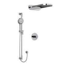 Riobel Canada KIT#2745PBC-EX - Type T/P (thermostatic/pressure balance) 1/2'' coaxial 3-way system with hand shower rai