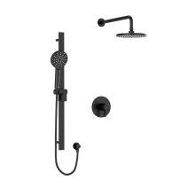 Riobel Canada KIT#323PXTMBK-EX - Type T/P (thermostatic/pressure balance) 1/2'' coaxial 2-way system with hand shower and