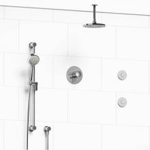 Riobel Canada KIT#3545EDTMC-6 - Type T/P (thermostatic/pressure balance) 1/2'' coaxial 3-way system, hand shower rail, e
