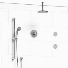 Riobel Canada KIT#3545GNC-6-EX - Type T/P (thermostatic/pressure balance) 1/2'' coaxial 3-way system, hand shower rail, e