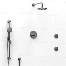 Riobel Canada KIT#3545GSC-EX - Type T/P (thermostatic/pressure balance)  1/2'' coaxial 3-way system, hand shower rail,