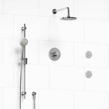 Riobel Canada KIT#3545PATMC-SPEX - Type T/P (thermostatic/pressure balance) 1/2'' coaxial 3-way system, hand shower rail, e