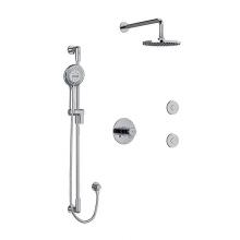 Riobel Canada KIT#3545PBC-SPEX - Type T/P (thermostatic/pressure balance) 1/2'' coaxial 3-way system, hand shower rail, e