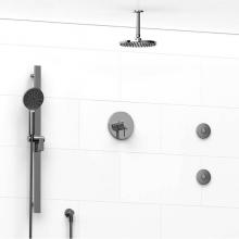 Riobel Canada KIT#3545PXTMC-6-SPEX - Type T/P (thermostatic/pressure balance) 1/2'' coaxial 3-way system, hand shower rail, e