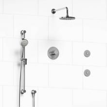 Riobel Canada KIT#3545SYTMC-SPEX - Type T/P (thermostatic/pressure balance) 1/2'' coaxial 3-way system, hand shower rail, e