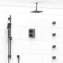 Riobel Canada KIT#446EQC-6 - Type T/P (thermostatic/pressure balance) double coaxial system with hand shower rail, 4 body jets