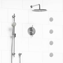 Riobel Canada KIT#483MMRDJC - Type T/P (thermostatic/pressure balance) 3/4'' double coaxial system with hand shower ra