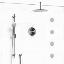 Riobel Canada KIT#483MMRDLCBK-6 - Type T/P (thermostatic/pressure balance) 3/4'' double coaxial system with hand shower ra