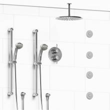 Riobel Canada KIT#783GNC-6 - Type T/P (thermostatic/pressure balance) 3/4'' double coaxial system with 2 hand shower