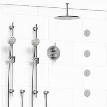 Riobel Canada KIT#783MMRDJC-6 - Type T/P (thermostatic/pressure balance) 3/4'' double coaxial system with 2 hand shower