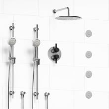 Riobel Canada KIT#783MMRDJCBK - Type T/P (thermostatic/pressure balance) 3/4'' double coaxial system with 2 hand shower